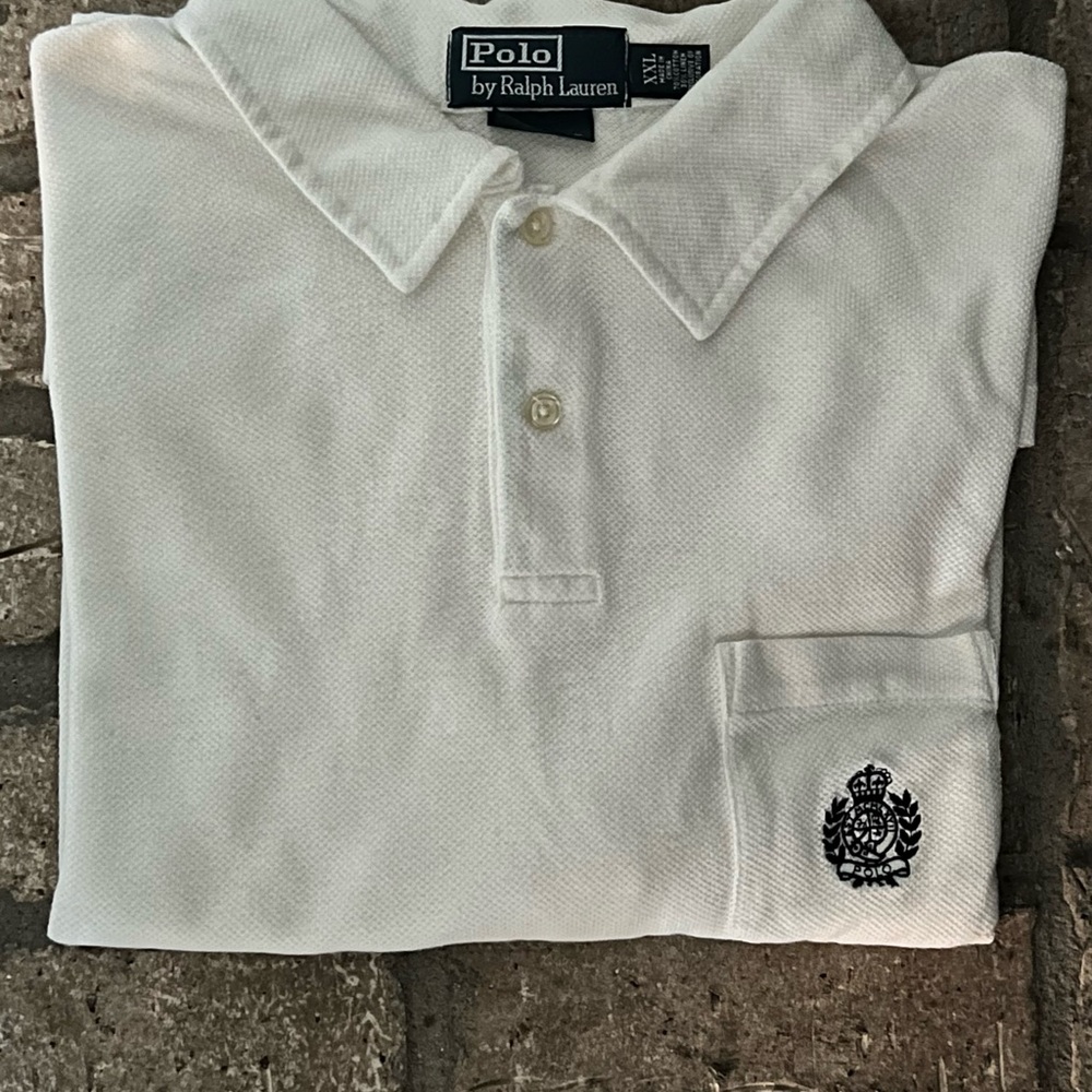 Polo by Ralph Lauren Custom Fit – White Short Sleeve Polo – Men’s XXL